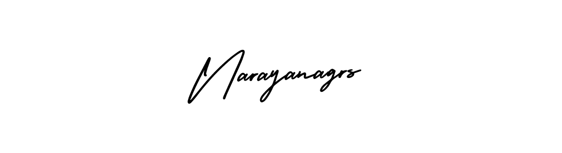 It looks lik you need a new signature style for name Narayanagrs. Design unique handwritten (AmerikaSignatureDemo-Regular) signature with our free signature maker in just a few clicks. Narayanagrs signature style 3 images and pictures png