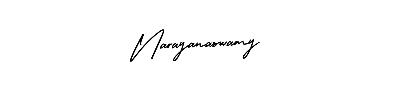 Create a beautiful signature design for name Narayanaswamy. With this signature (AmerikaSignatureDemo-Regular) fonts, you can make a handwritten signature for free. Narayanaswamy signature style 3 images and pictures png