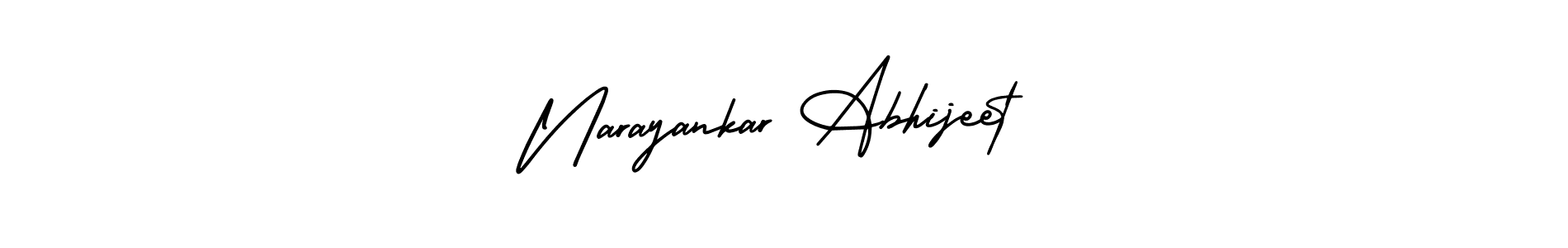 It looks lik you need a new signature style for name Narayankar Abhijeet. Design unique handwritten (AmerikaSignatureDemo-Regular) signature with our free signature maker in just a few clicks. Narayankar Abhijeet signature style 3 images and pictures png