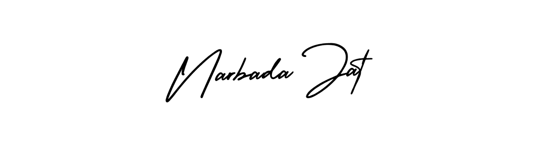 How to Draw Narbada Jat signature style? AmerikaSignatureDemo-Regular is a latest design signature styles for name Narbada Jat. Narbada Jat signature style 3 images and pictures png
