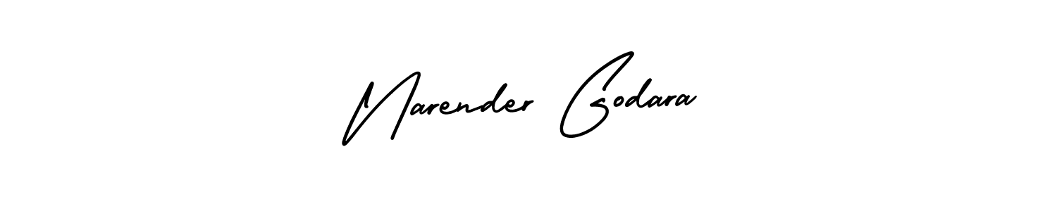 Make a short Narender Godara signature style. Manage your documents anywhere anytime using AmerikaSignatureDemo-Regular. Create and add eSignatures, submit forms, share and send files easily. Narender Godara signature style 3 images and pictures png