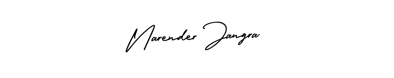 Also You can easily find your signature by using the search form. We will create Narender Jangra name handwritten signature images for you free of cost using AmerikaSignatureDemo-Regular sign style. Narender Jangra signature style 3 images and pictures png