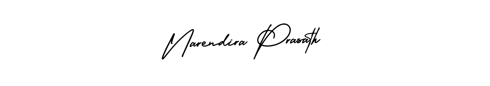 Narendira Prasath stylish signature style. Best Handwritten Sign (AmerikaSignatureDemo-Regular) for my name. Handwritten Signature Collection Ideas for my name Narendira Prasath. Narendira Prasath signature style 3 images and pictures png