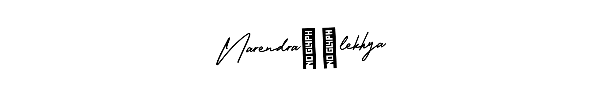 The best way (AmerikaSignatureDemo-Regular) to make a short signature is to pick only two or three words in your name. The name Narendra❤️lekhya include a total of six letters. For converting this name. Narendra❤️lekhya signature style 3 images and pictures png