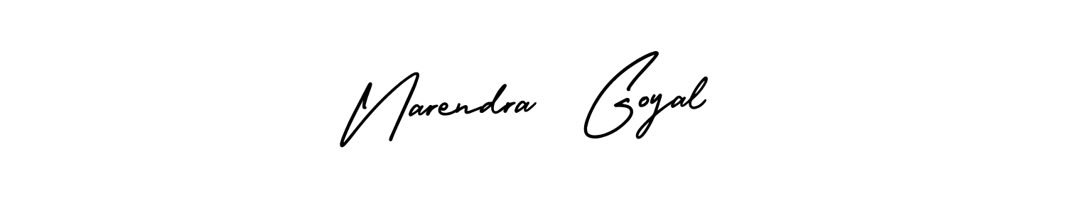 AmerikaSignatureDemo-Regular is a professional signature style that is perfect for those who want to add a touch of class to their signature. It is also a great choice for those who want to make their signature more unique. Get Narendra  Goyal name to fancy signature for free. Narendra  Goyal signature style 3 images and pictures png
