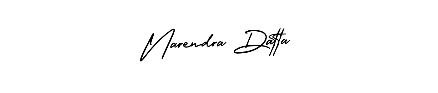 It looks lik you need a new signature style for name Narendra Datta. Design unique handwritten (AmerikaSignatureDemo-Regular) signature with our free signature maker in just a few clicks. Narendra Datta signature style 3 images and pictures png