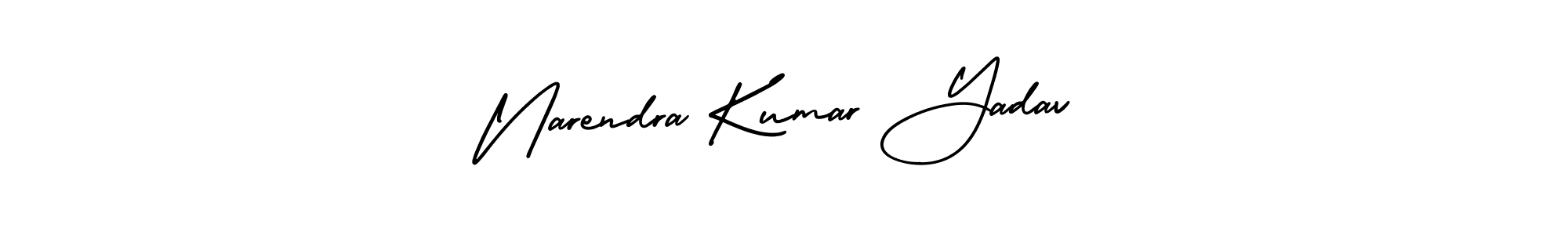 Design your own signature with our free online signature maker. With this signature software, you can create a handwritten (AmerikaSignatureDemo-Regular) signature for name Narendra Kumar Yadav. Narendra Kumar Yadav signature style 3 images and pictures png