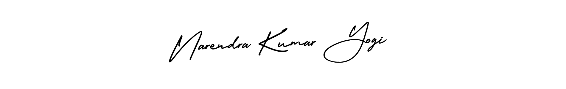 Narendra Kumar Yogi stylish signature style. Best Handwritten Sign (AmerikaSignatureDemo-Regular) for my name. Handwritten Signature Collection Ideas for my name Narendra Kumar Yogi. Narendra Kumar Yogi signature style 3 images and pictures png