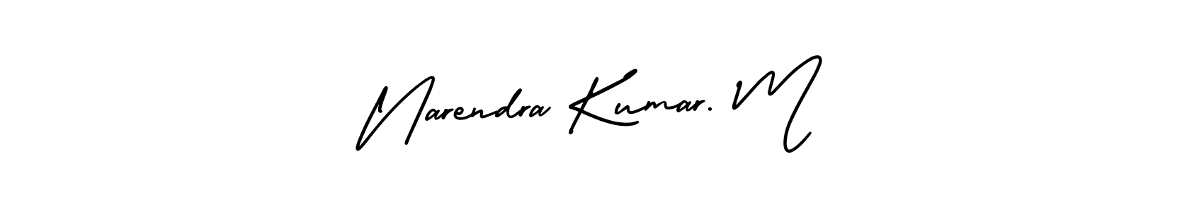 How to Draw Narendra Kumar. M signature style? AmerikaSignatureDemo-Regular is a latest design signature styles for name Narendra Kumar. M. Narendra Kumar. M signature style 3 images and pictures png