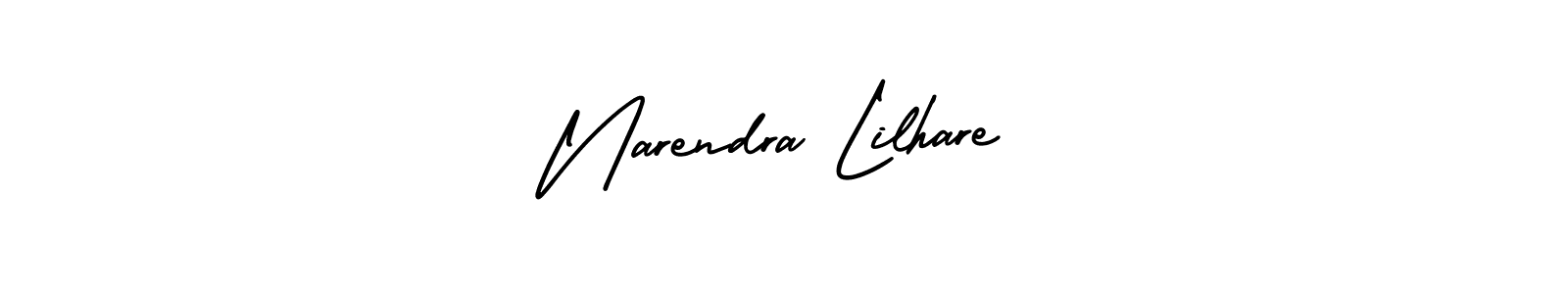 It looks lik you need a new signature style for name Narendra Lilhare. Design unique handwritten (AmerikaSignatureDemo-Regular) signature with our free signature maker in just a few clicks. Narendra Lilhare signature style 3 images and pictures png