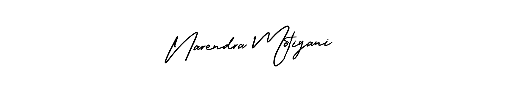 Also You can easily find your signature by using the search form. We will create Narendra Motiyani name handwritten signature images for you free of cost using AmerikaSignatureDemo-Regular sign style. Narendra Motiyani signature style 3 images and pictures png