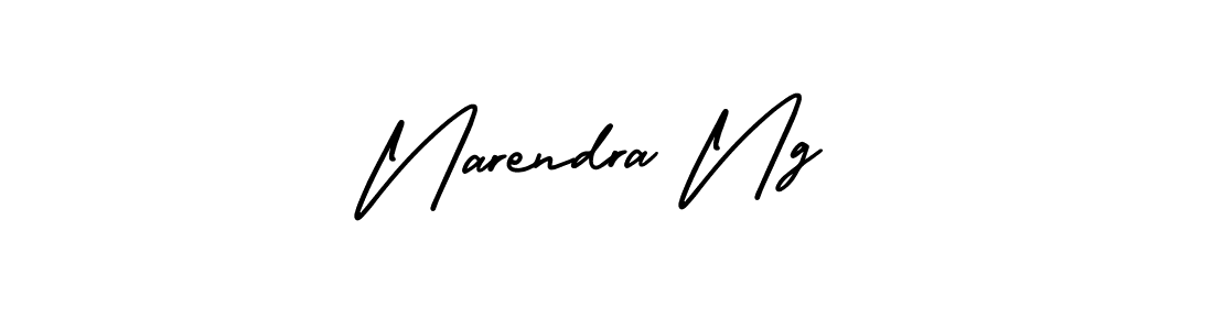 How to make Narendra Ng signature? AmerikaSignatureDemo-Regular is a professional autograph style. Create handwritten signature for Narendra Ng name. Narendra Ng signature style 3 images and pictures png