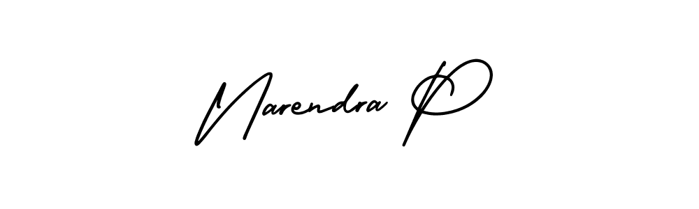 Similarly AmerikaSignatureDemo-Regular is the best handwritten signature design. Signature creator online .You can use it as an online autograph creator for name Narendra P. Narendra P signature style 3 images and pictures png