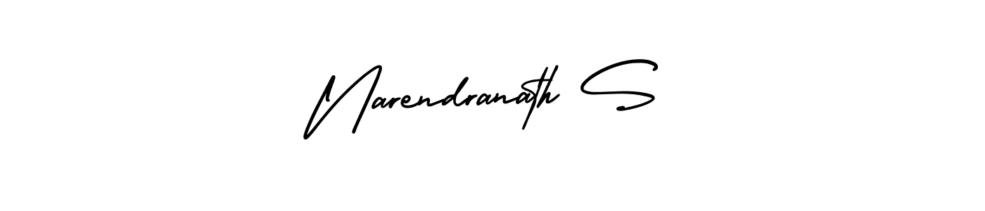 Create a beautiful signature design for name Narendranath S. With this signature (AmerikaSignatureDemo-Regular) fonts, you can make a handwritten signature for free. Narendranath S signature style 3 images and pictures png