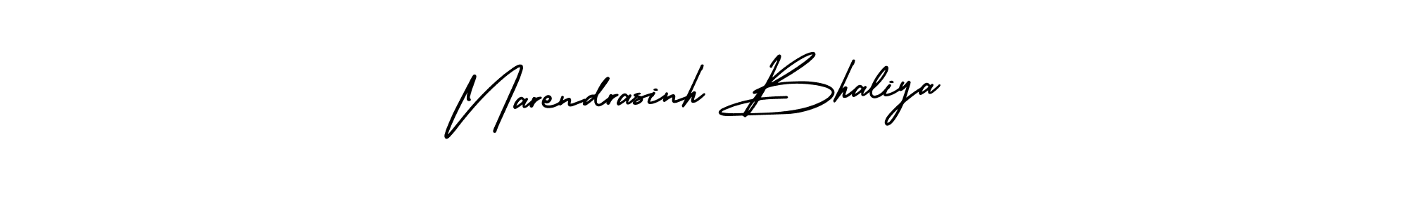 You should practise on your own different ways (AmerikaSignatureDemo-Regular) to write your name (Narendrasinh Bhaliya) in signature. don't let someone else do it for you. Narendrasinh Bhaliya signature style 3 images and pictures png