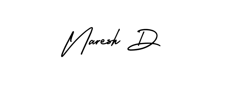 Also You can easily find your signature by using the search form. We will create Naresh D name handwritten signature images for you free of cost using AmerikaSignatureDemo-Regular sign style. Naresh D signature style 3 images and pictures png