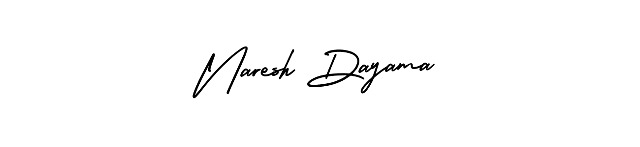 How to make Naresh Dayama name signature. Use AmerikaSignatureDemo-Regular style for creating short signs online. This is the latest handwritten sign. Naresh Dayama signature style 3 images and pictures png