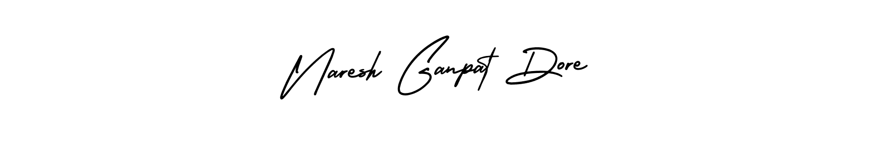 if you are searching for the best signature style for your name Naresh Ganpat Dore. so please give up your signature search. here we have designed multiple signature styles  using AmerikaSignatureDemo-Regular. Naresh Ganpat Dore signature style 3 images and pictures png
