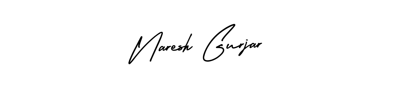 How to make Naresh Gurjar signature? AmerikaSignatureDemo-Regular is a professional autograph style. Create handwritten signature for Naresh Gurjar name. Naresh Gurjar signature style 3 images and pictures png