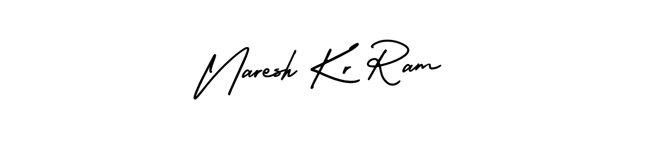 This is the best signature style for the Naresh Kr Ram name. Also you like these signature font (AmerikaSignatureDemo-Regular). Mix name signature. Naresh Kr Ram signature style 3 images and pictures png