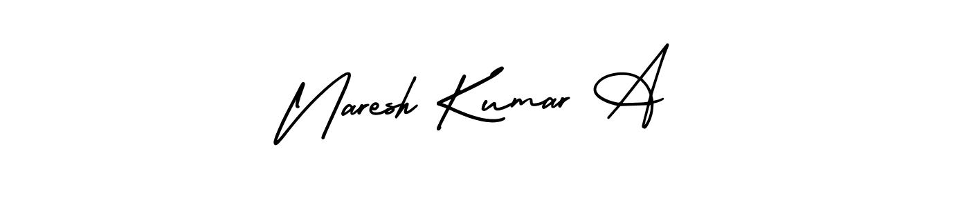 Make a beautiful signature design for name Naresh Kumar A. Use this online signature maker to create a handwritten signature for free. Naresh Kumar A signature style 3 images and pictures png