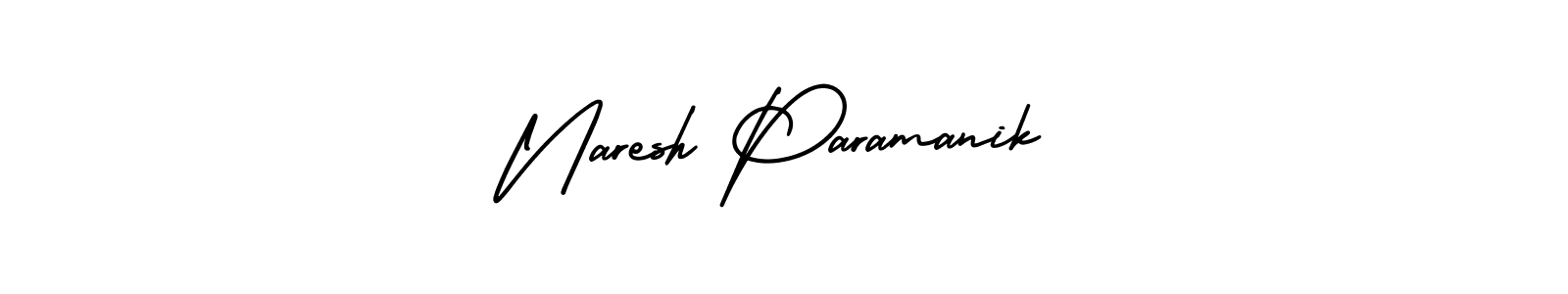 Create a beautiful signature design for name Naresh Paramanik. With this signature (AmerikaSignatureDemo-Regular) fonts, you can make a handwritten signature for free. Naresh Paramanik signature style 3 images and pictures png