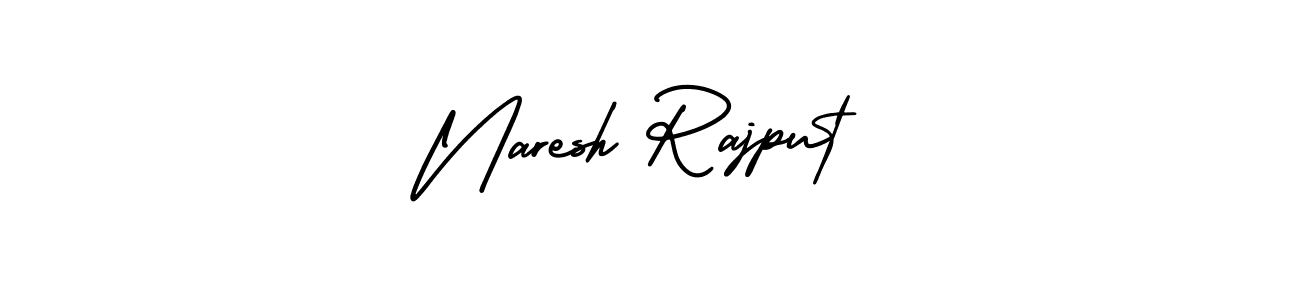 Design your own signature with our free online signature maker. With this signature software, you can create a handwritten (AmerikaSignatureDemo-Regular) signature for name Naresh Rajput. Naresh Rajput signature style 3 images and pictures png