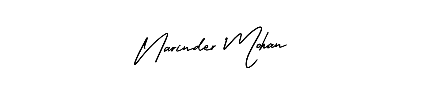 Design your own signature with our free online signature maker. With this signature software, you can create a handwritten (AmerikaSignatureDemo-Regular) signature for name Narinder Mohan. Narinder Mohan signature style 3 images and pictures png