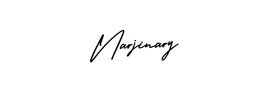 Create a beautiful signature design for name Narjinary. With this signature (AmerikaSignatureDemo-Regular) fonts, you can make a handwritten signature for free. Narjinary signature style 3 images and pictures png