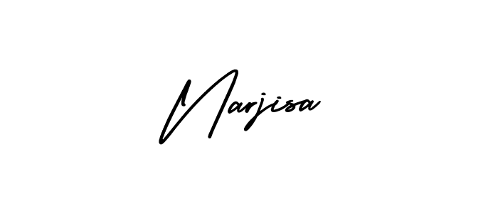 Also You can easily find your signature by using the search form. We will create Narjisa name handwritten signature images for you free of cost using AmerikaSignatureDemo-Regular sign style. Narjisa signature style 3 images and pictures png
