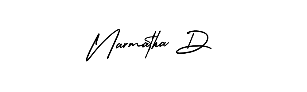 Best and Professional Signature Style for Narmatha D. AmerikaSignatureDemo-Regular Best Signature Style Collection. Narmatha D signature style 3 images and pictures png