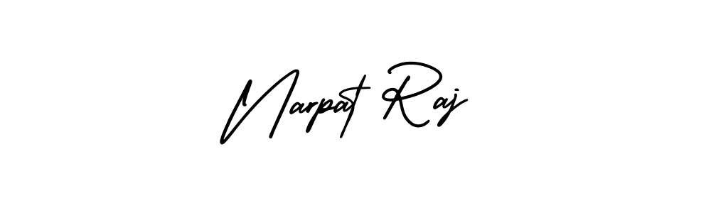 How to make Narpat Raj signature? AmerikaSignatureDemo-Regular is a professional autograph style. Create handwritten signature for Narpat Raj name. Narpat Raj signature style 3 images and pictures png