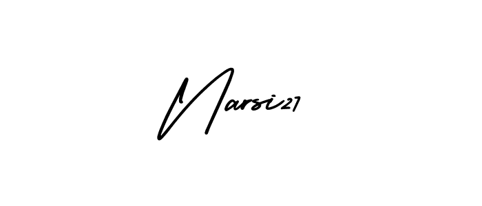 if you are searching for the best signature style for your name Narsi27. so please give up your signature search. here we have designed multiple signature styles  using AmerikaSignatureDemo-Regular. Narsi27 signature style 3 images and pictures png
