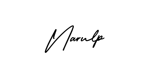 How to make Narulp signature? AmerikaSignatureDemo-Regular is a professional autograph style. Create handwritten signature for Narulp name. Narulp signature style 3 images and pictures png