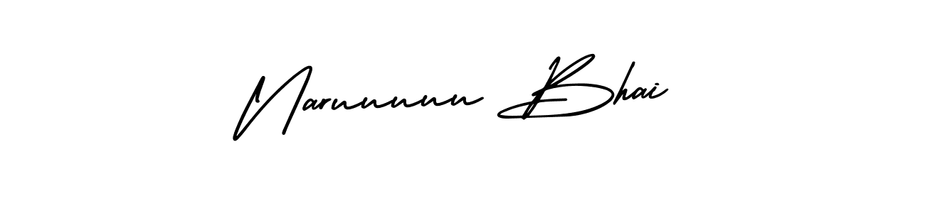 You should practise on your own different ways (AmerikaSignatureDemo-Regular) to write your name (Naruuuuu Bhai) in signature. don't let someone else do it for you. Naruuuuu Bhai signature style 3 images and pictures png