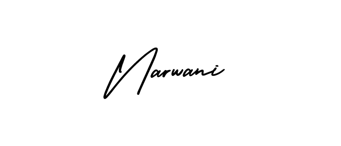 if you are searching for the best signature style for your name Narwani. so please give up your signature search. here we have designed multiple signature styles  using AmerikaSignatureDemo-Regular. Narwani signature style 3 images and pictures png