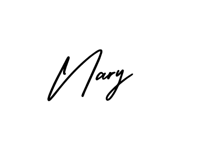 Make a beautiful signature design for name Nary. With this signature (AmerikaSignatureDemo-Regular) style, you can create a handwritten signature for free. Nary signature style 3 images and pictures png