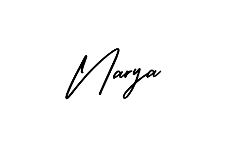 How to make Narya signature? AmerikaSignatureDemo-Regular is a professional autograph style. Create handwritten signature for Narya name. Narya signature style 3 images and pictures png