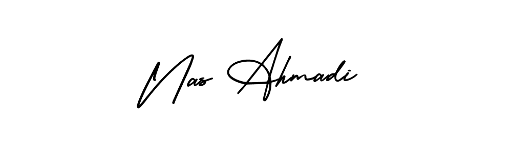 Check out images of Autograph of Nas Ahmadi name. Actor Nas Ahmadi Signature Style. AmerikaSignatureDemo-Regular is a professional sign style online. Nas Ahmadi signature style 3 images and pictures png