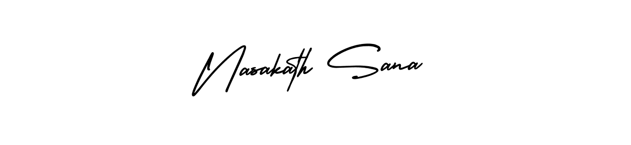 Also we have Nasakath Sana name is the best signature style. Create professional handwritten signature collection using AmerikaSignatureDemo-Regular autograph style. Nasakath Sana signature style 3 images and pictures png