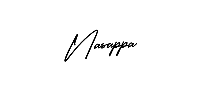 The best way (AmerikaSignatureDemo-Regular) to make a short signature is to pick only two or three words in your name. The name Nasappa include a total of six letters. For converting this name. Nasappa signature style 3 images and pictures png