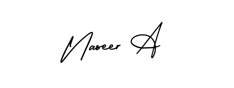 Similarly AmerikaSignatureDemo-Regular is the best handwritten signature design. Signature creator online .You can use it as an online autograph creator for name Naseer A. Naseer A signature style 3 images and pictures png