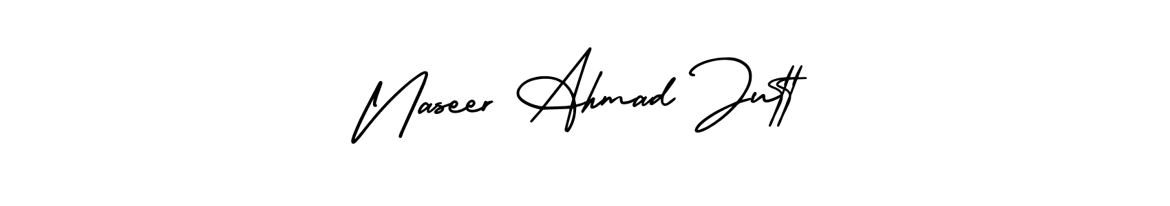 AmerikaSignatureDemo-Regular is a professional signature style that is perfect for those who want to add a touch of class to their signature. It is also a great choice for those who want to make their signature more unique. Get Naseer Ahmad Jutt name to fancy signature for free. Naseer Ahmad Jutt signature style 3 images and pictures png