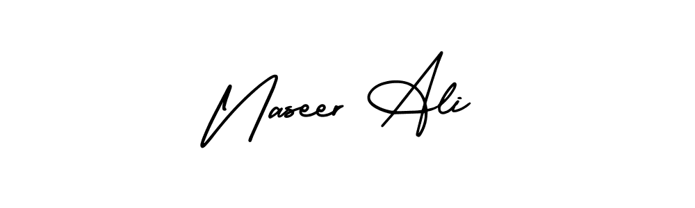 Use a signature maker to create a handwritten signature online. With this signature software, you can design (AmerikaSignatureDemo-Regular) your own signature for name Naseer Ali. Naseer Ali signature style 3 images and pictures png