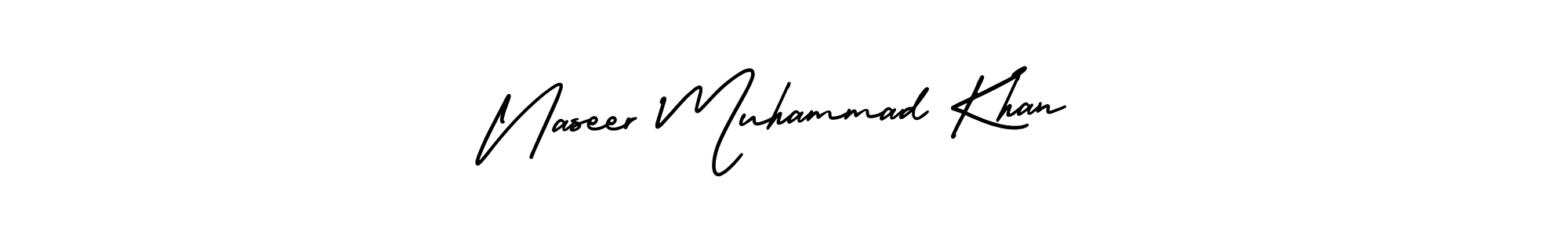 It looks lik you need a new signature style for name Naseer Muhammad Khan. Design unique handwritten (AmerikaSignatureDemo-Regular) signature with our free signature maker in just a few clicks. Naseer Muhammad Khan signature style 3 images and pictures png