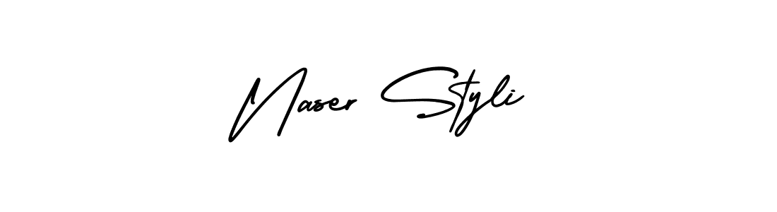 How to Draw Naser Styli signature style? AmerikaSignatureDemo-Regular is a latest design signature styles for name Naser Styli. Naser Styli signature style 3 images and pictures png