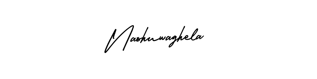AmerikaSignatureDemo-Regular is a professional signature style that is perfect for those who want to add a touch of class to their signature. It is also a great choice for those who want to make their signature more unique. Get Nashuwaghela name to fancy signature for free. Nashuwaghela signature style 3 images and pictures png
