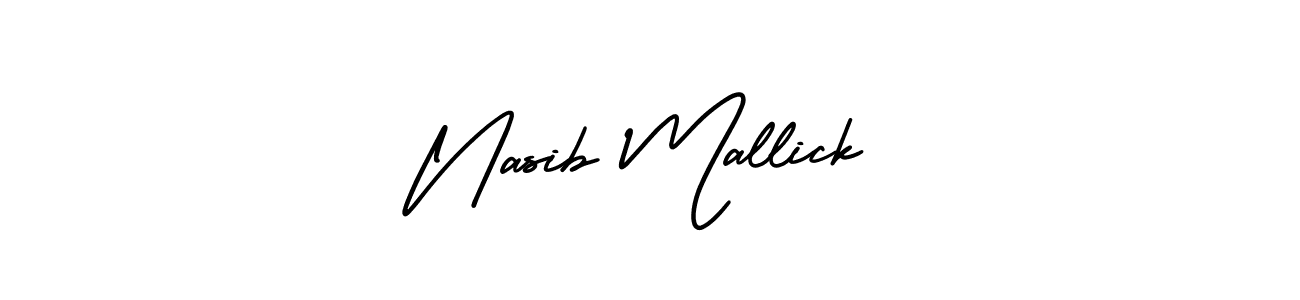 Similarly AmerikaSignatureDemo-Regular is the best handwritten signature design. Signature creator online .You can use it as an online autograph creator for name Nasib Mallick. Nasib Mallick signature style 3 images and pictures png