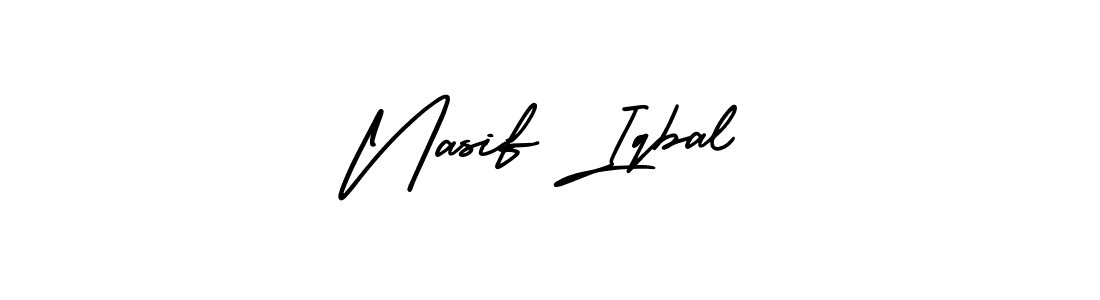 How to make Nasif Iqbal name signature. Use AmerikaSignatureDemo-Regular style for creating short signs online. This is the latest handwritten sign. Nasif Iqbal signature style 3 images and pictures png