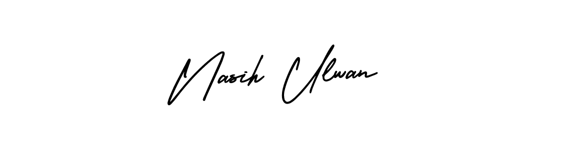 It looks lik you need a new signature style for name Nasih Ulwan. Design unique handwritten (AmerikaSignatureDemo-Regular) signature with our free signature maker in just a few clicks. Nasih Ulwan signature style 3 images and pictures png